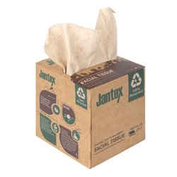 Cube de mouchoirs Jantex Green 100% recycl&eacute; 100 feuilles (lot de 36) - Gastronoble - HX931