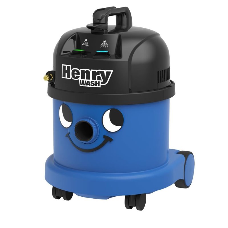 Aspirateur &agrave; vapeur et extraction Numatic Henry Wash HVW370 bleu avec kit AS6 - Gastronoble - HU485