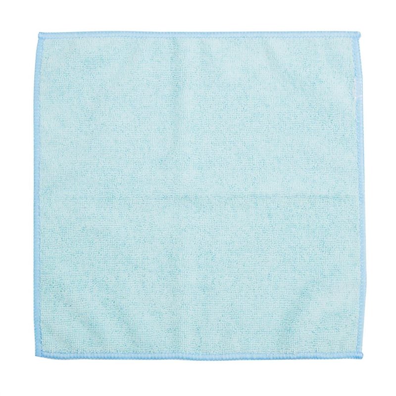 Chiffons en microfibre Jantex bleus (lot de 5) - Gastronoble - HX269