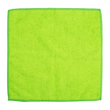 Chiffons en microfibre Jantex verts (lot de 5) - Gastronoble - HX270