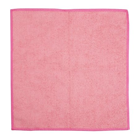 Chiffons en microfibre Jantex roses (lot de 5) - Gastronoble - HX271