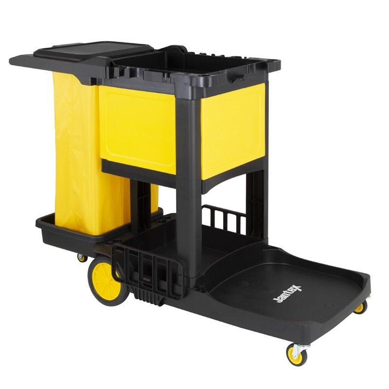 Chariot de nettoyage avec armoire verrouillable Jantex noir - Gastronoble - FU998