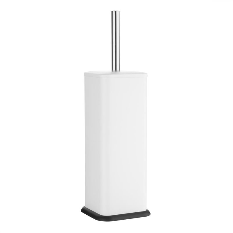 Brosse et support WC carr&eacute; blanc Jantex - Gastronoble - HT477
