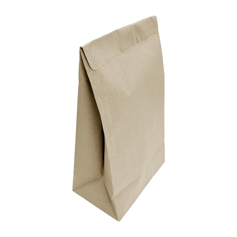 Sacs moyens &agrave; soufflet avec bande adh&eacute;sive Fiesta Recyclable (lot de 250) - Gastronoble - JA318