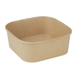 Barquettes carr&eacute;es Fiesta Recyclable 1200ml (lot de 300) - Gastronoble - HW017