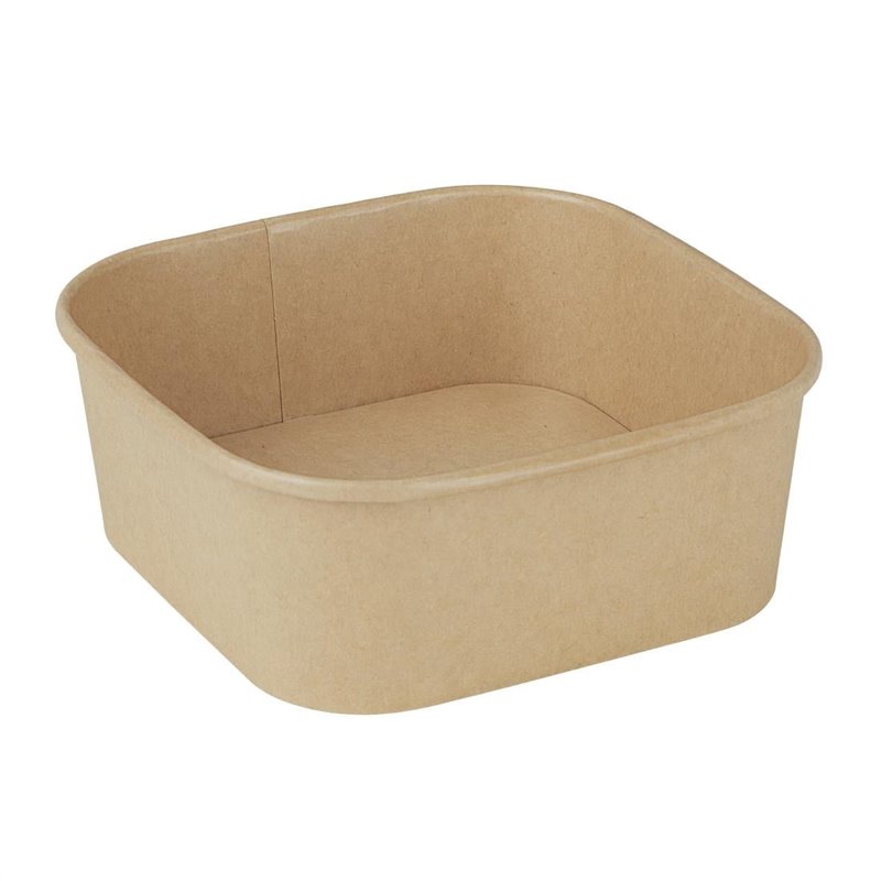 Barquettes carr&eacute;es Fiesta Recyclable 1200ml (lot de 300) - Gastronoble - HW017