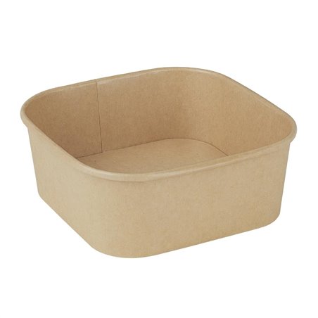 Barquettes carr&eacute;es Fiesta Recyclable 1200ml (lot de 300) - Gastronoble - HW017