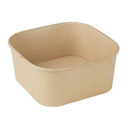 Barquettes carr&eacute;es Fiesta Recyclable 1400ml (lot de 300) - Gastronoble - HW018
