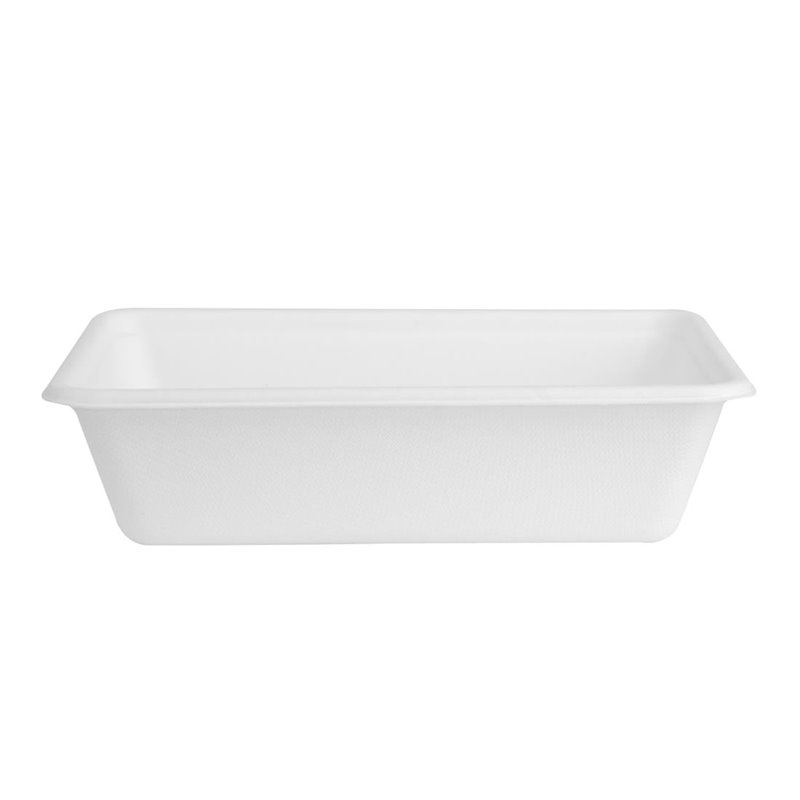 Barquettes alimentaires en bagasse Fiesta Compostable 650ml (lot de 100) - Gastronoble - HW034