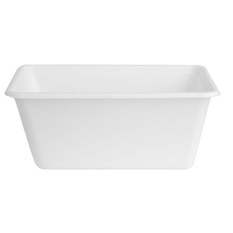 Barquettes alimentaires en bagasse Fiesta Compostable 1000ml (lot de 100) - Gastronoble - HW036