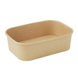 Barquettes alimentaires rectangulaires Fiesta Recyclable 650ml (lot de 300) - Gastronoble - HW621