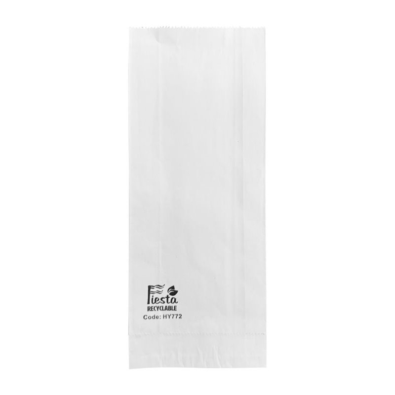 Sacs en papier doubl&eacute;s en aluminium Fiesta Recyclable 250x100x45mm (lot de 500) - Gastronoble - HY772