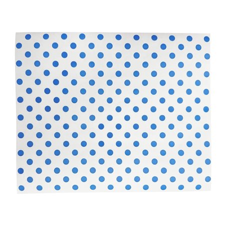 Papier d'emballage burger Fiesta Compostable points bleus 250x300mm (lot de 200) - Gastronoble - HY791