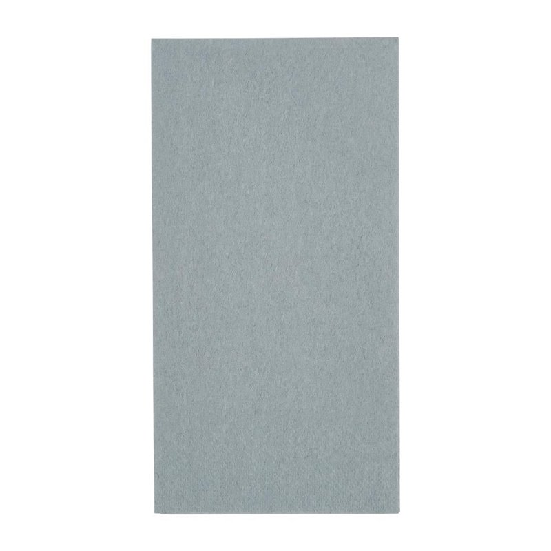 Serviettes d&icirc;ner 2 plis format 1/8 Fiesta Recyclable 400mm grises (lot de 2000) - Gastronoble - FE247