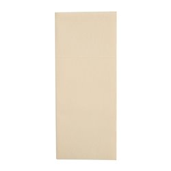 Serviettes pochettes Airlaid Fiesta Recyclable Premium Tablin cr&egrave;me 48x40cm (lot de 400) - Gastronoble - FE278