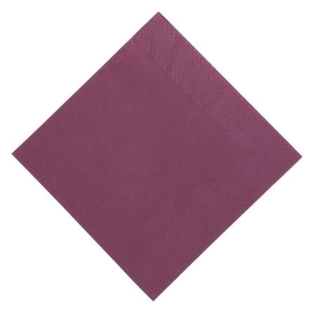Serviettes restaurant 3 plis pliage 1/8 Duni prune 40x40cm (lot de 1000) - Gastronoble - GJ117