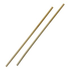 Pailles droites en roseau Sier Disposables 6-8 mm / 25 cm (lot de 50) - Gastronoble - HU493