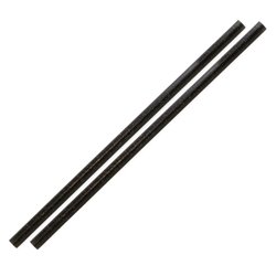 Pailles droites noires Sier Diposables Refork 6 mm / 20 cm (lot de 100) - Gastronoble - HU495