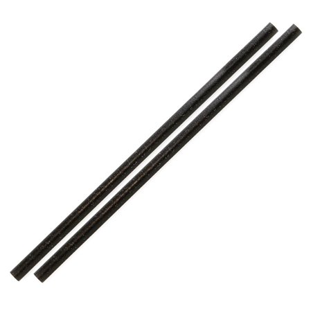 Pailles droites noires Sier Diposables Refork 6 mm / 20 cm (lot de 100) - Gastronoble - HU495