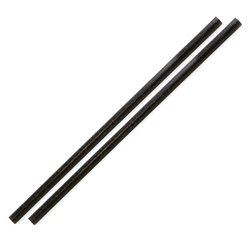 Pailles droites noires Sier Diposables Refork 8 mm / 24 cm (lot de 100) - Gastronoble - HU496