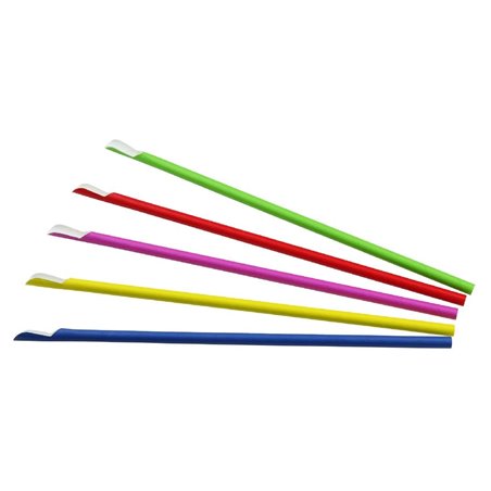 Pailles cuill&egrave;res en papier Sier Disposables (lot de 100) - Gastronoble - HU497