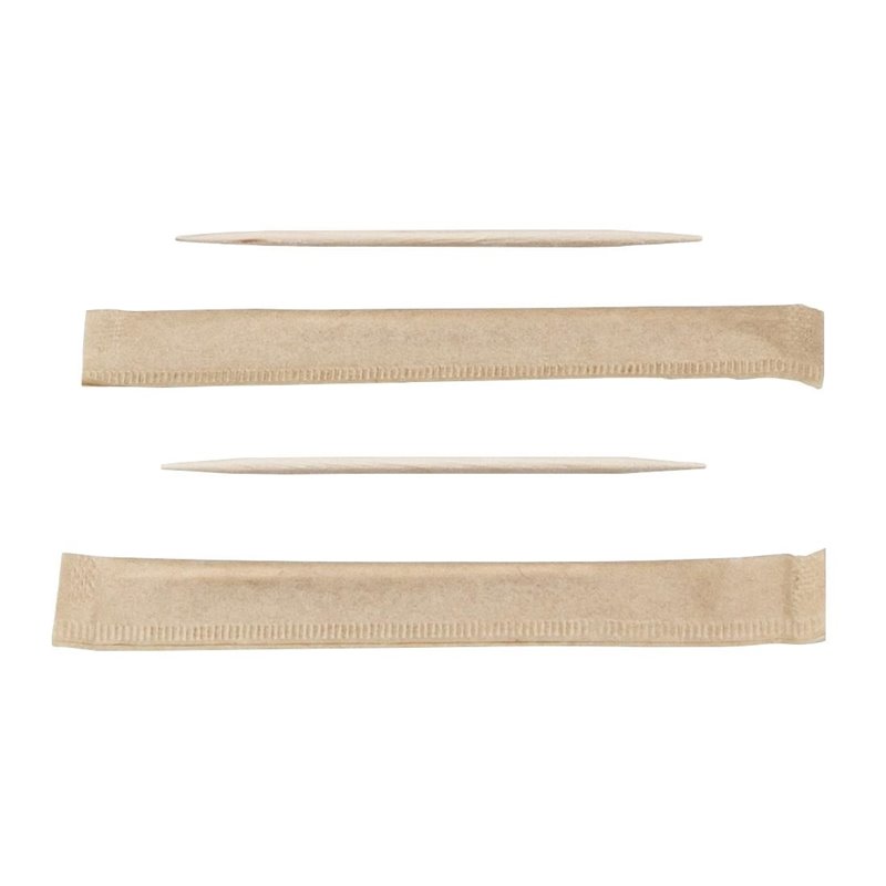 Cure-dents en bois FSC&reg; Sier Disposables 65mm (lot de 1000) - Gastronoble - HZ703