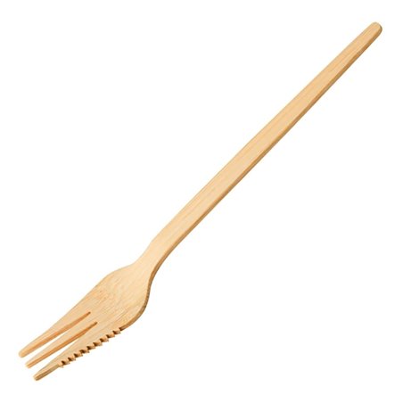 Fourchettes snack en bambou Sier Disposables 135 mm (lot de 100) - Gastronoble - HZ709