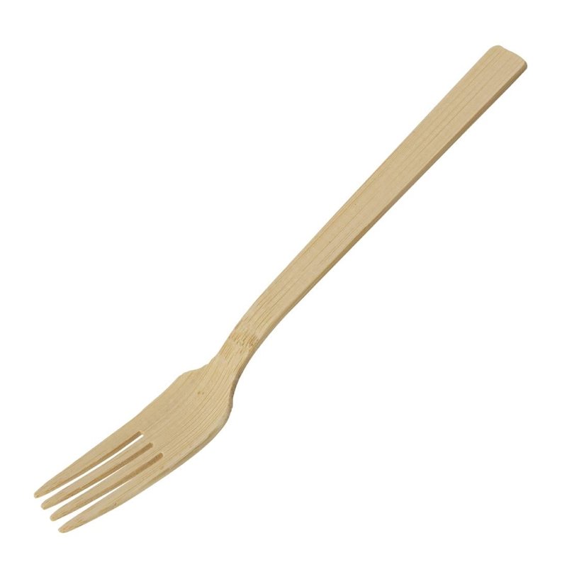 Fourchettes en bambou Sier Disposables 170 mm (lot de 50) - Gastronoble - HZ710