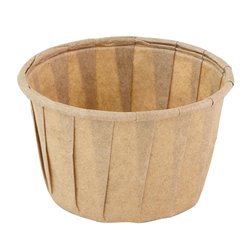 Pots ronds en papier FSC&reg; Sier Disposables marron 37ml (lot de 200) - Gastronoble - HZ718