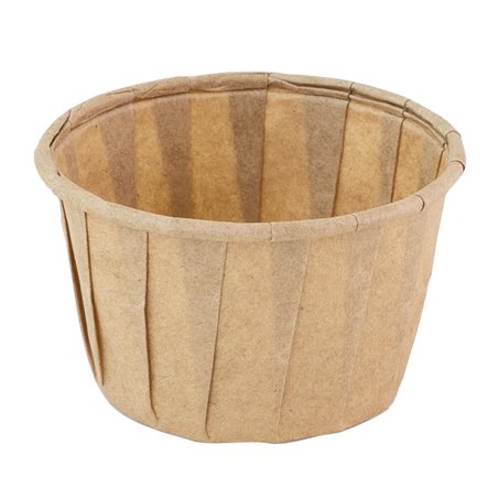 Pots ronds en papier FSC&reg; Sier Disposables marron 37ml (lot de 200) - Gastronoble - HZ718