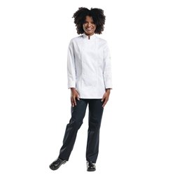 Pantalon de cuisinier stretch femme Chaud Devant Skinny noir L - Gastronoble - B519-L