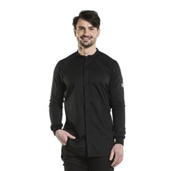 Veste de cuisine homme noire Chaud Devant Fratello UFX taille M - Gastronoble - BA010-M