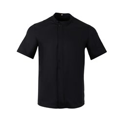 Veste de cuisinier en maille &agrave; manches courtes Southside Harlem noire S - Gastronoble - BA115-S