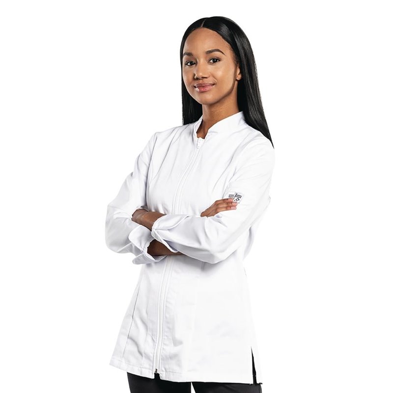 Veste de cuisine femme Chaud Devant Monza blanche XL - Gastronoble - H623-XL