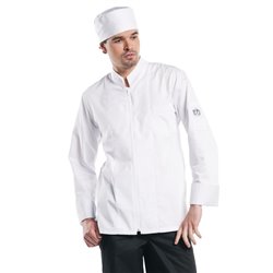 Veste de cuisine mixte Chaud Devant Monza manches longues blanche XXL - Gastronoble - H625-XXL