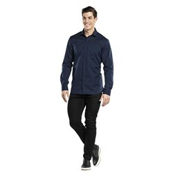 Chemise homme UFX Chaud Devant marine XXL - Gastronoble - BA135-XXL