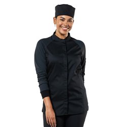 Veste de cuisine femme noire Chaud Devant Sorella UFX taille L - Gastronoble - BA011-L