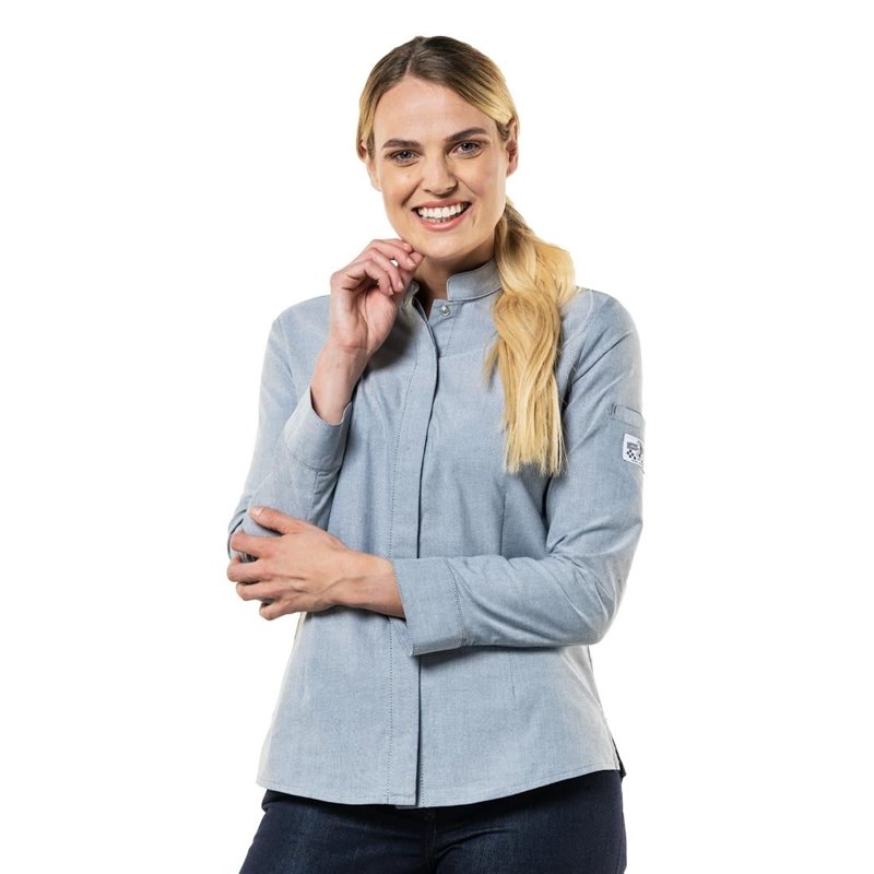 Veste de cuisine femme grise Chaud Devant Nordic taille XL - Gastronoble - BA012-XL