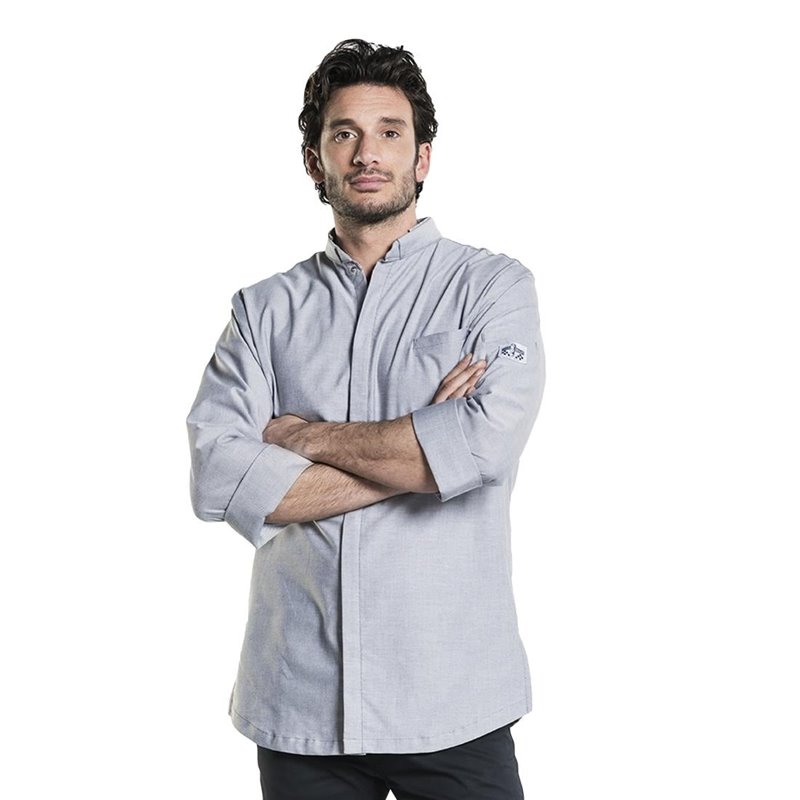 Veste de cuisine homme grise Chaud Devant Nordic taille S - Gastronoble - BA013-S