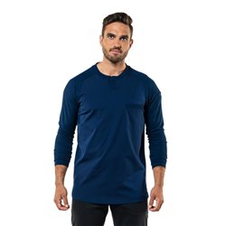 T-shirt mixte manches longues Chaud Devant Valente UFX marine taille XL - Gastronoble - BA019-XL