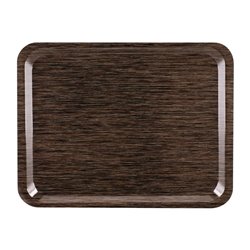 Plateau de service en m&eacute;lamine Roltex Casino 43x33cm weng&eacute; - Gastronoble - CR766