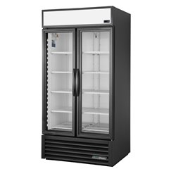 Vitrine positive libre service 2 portes True 991L noire GDM-35-HC~TSL01 - Gastronoble - CW387