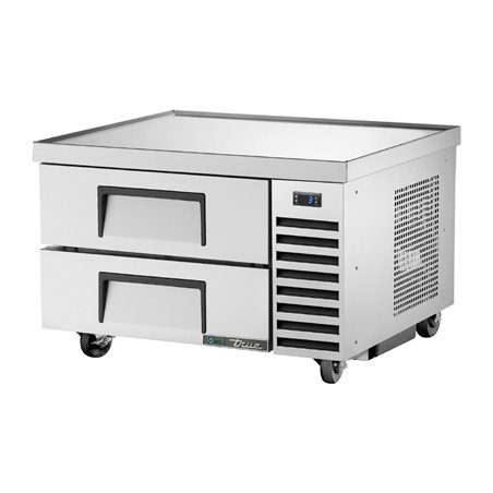 Soubassement r&eacute;frig&eacute;r&eacute; positif deux tiroirs True TRCB-36-HC - Gastronoble - CX123