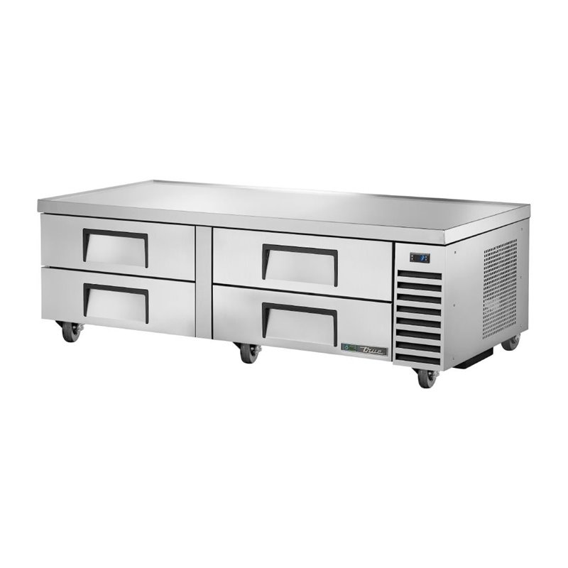 Soubassement r&eacute;frig&eacute;r&eacute; positif quatre tiroirs True TRCB-72-HC - Gastronoble - CX126