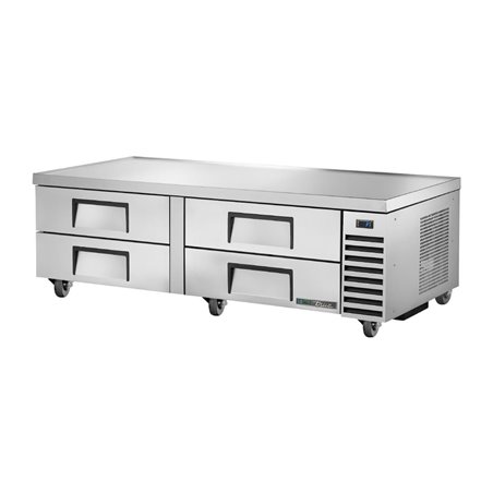 Soubassement r&eacute;frig&eacute;r&eacute; positif quatre tiroirs True TRCB-72-HC - Gastronoble - CX126