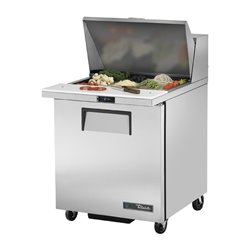 Comptoir de pr&eacute;paration 1 porte True 12 bacs GN 1/6 TSSU-27-12M-C-HC - Gastronoble - CX713