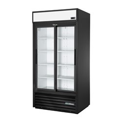 Vitrine positive libre service 2 portes coulissantes True GDM-33-HC-LD BLK - Gastronoble - CX785