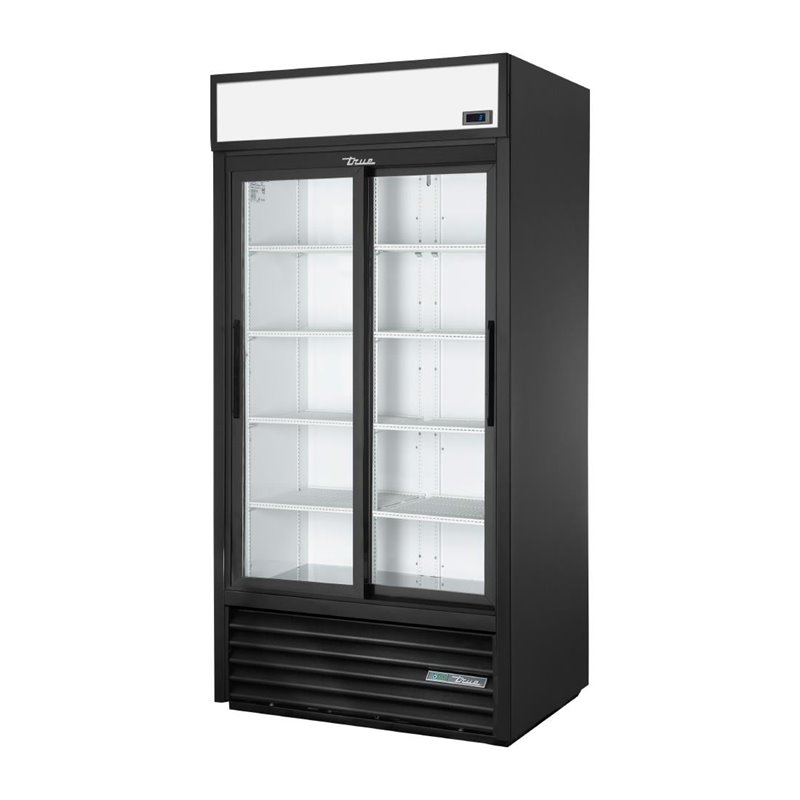 Vitrine positive libre service 2 portes coulissantes True GDM-33-HC-LD BLK - Gastronoble - CX785