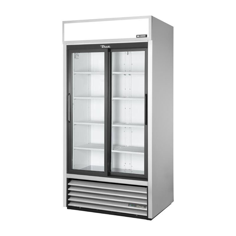 Vitrine positive libre service 2 portes coulissantes True GDM-33-HC-LD ALU - Gastronoble - CX786