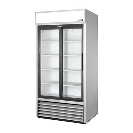 Vitrine positive libre service 2 portes coulissantes True GDM-33-HC-LD ALU - Gastronoble - CX786